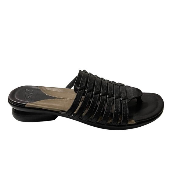 Dansko Womens Black Leather Strappy Bohemian Comfort Sandals EU 40/US 9.5-10 - Picture 1 of 7